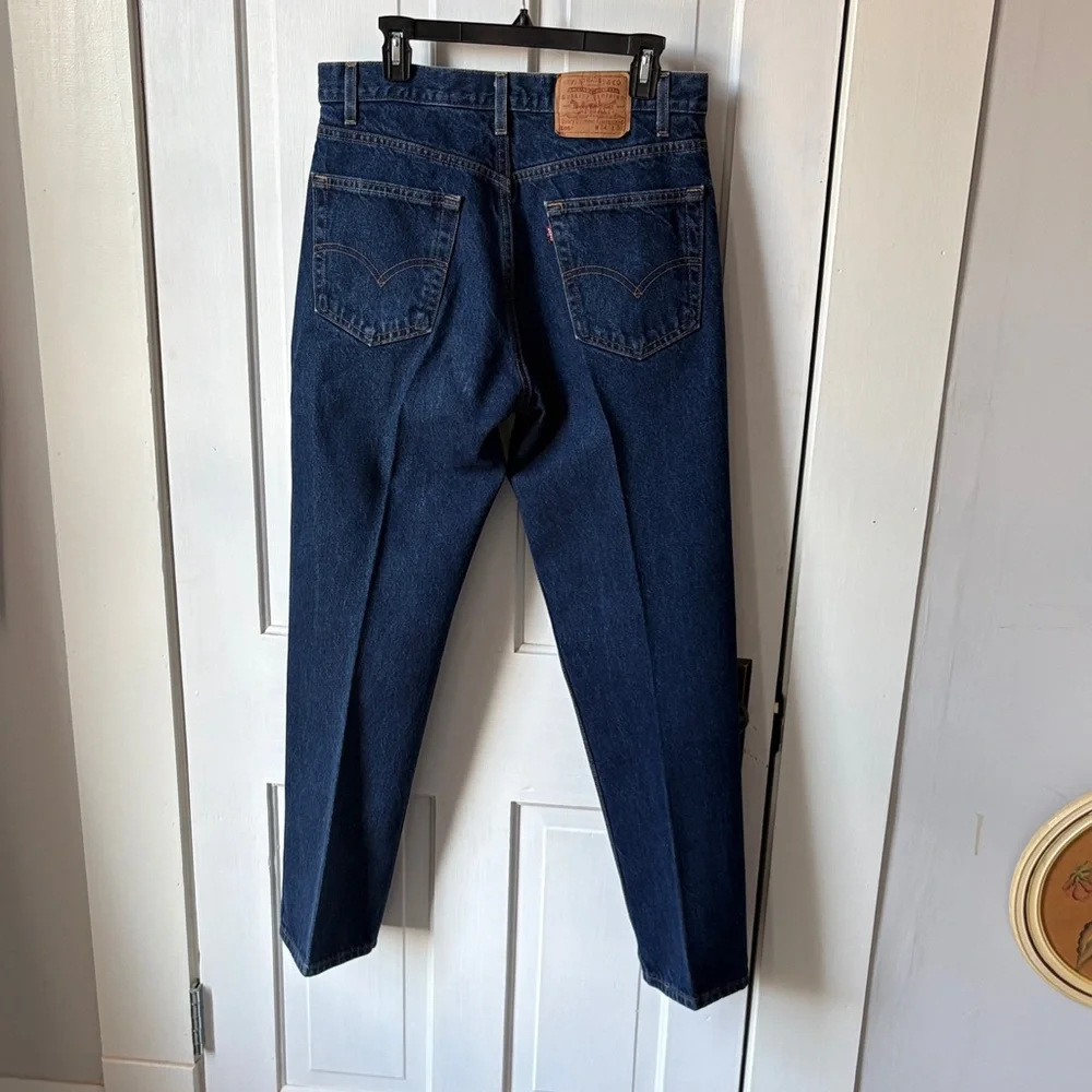 Vtg Black Tag‎ Levi's Dark Blue Straight Men's Jeans